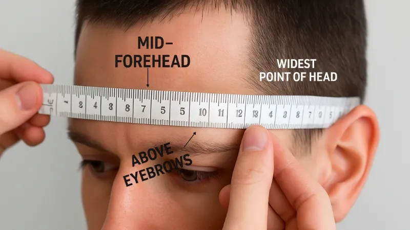 measuring the head circumference
