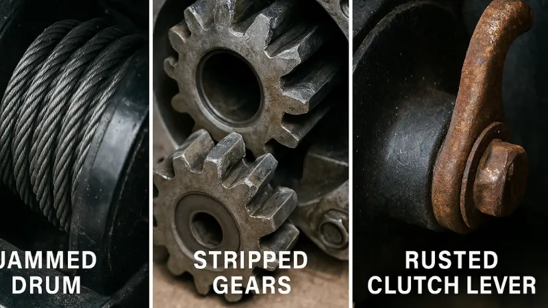 ATV winch mechanical failure