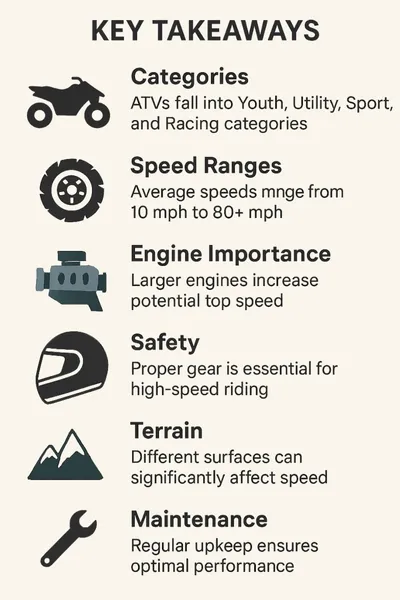 key takeaways on ATV's faster running