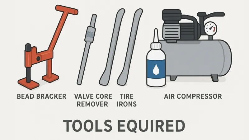 required tools for ATV tire bead breaking