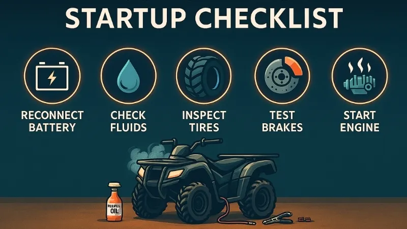 post-storage ATV startup checklist