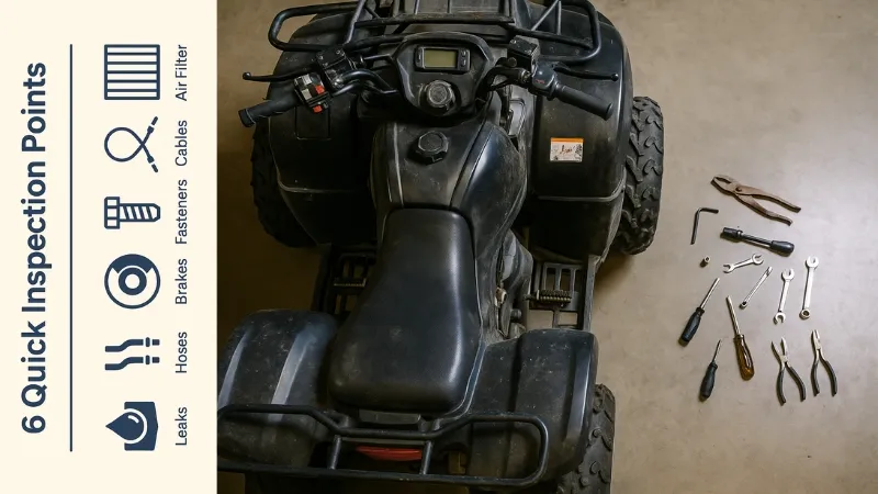 pre-storage inspection to fix any issue