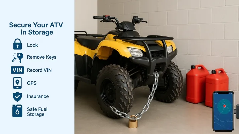 securing your ATV in storage
