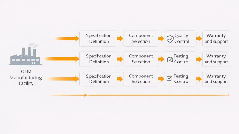 UTV winch OEM manufacturing and brand design control flow