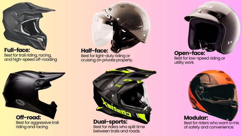How to Choose an ATV helmet - The Ultimate Buying Guide types of ATV helmets