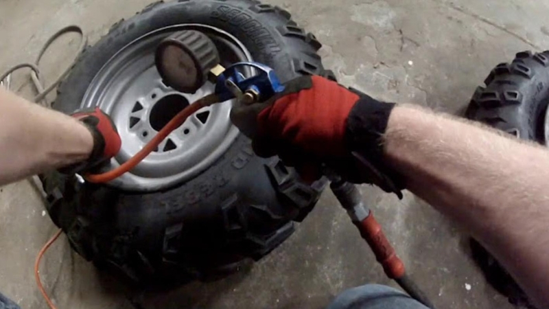 inflating ATV tires