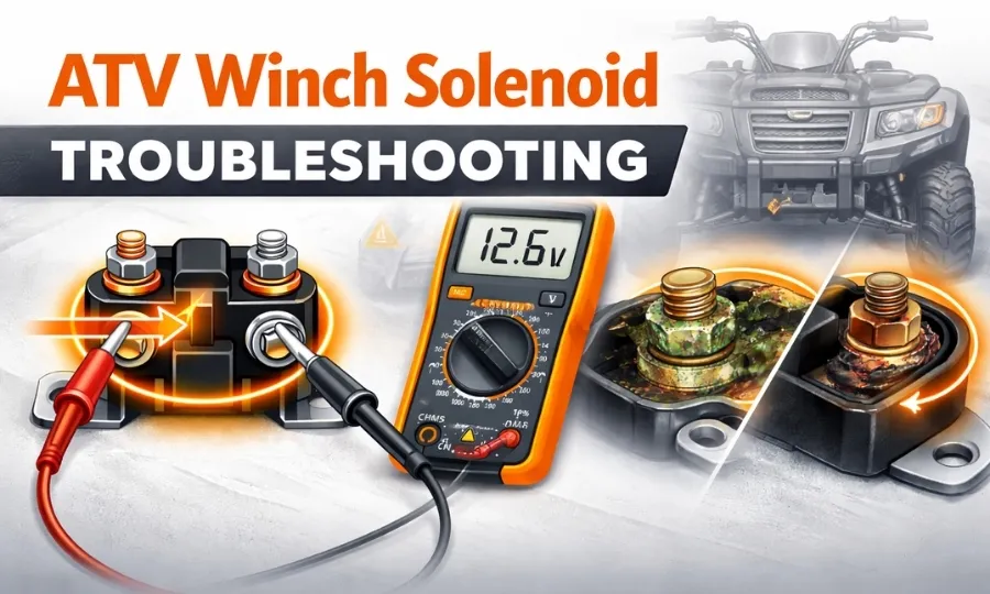 testing ATV winch solenoid step by step