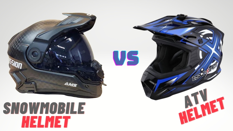 Snowmobile vs. ATV helmet