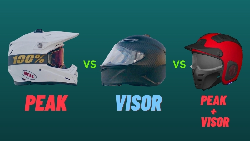 ATV Helmets Visors or Peaks or combo