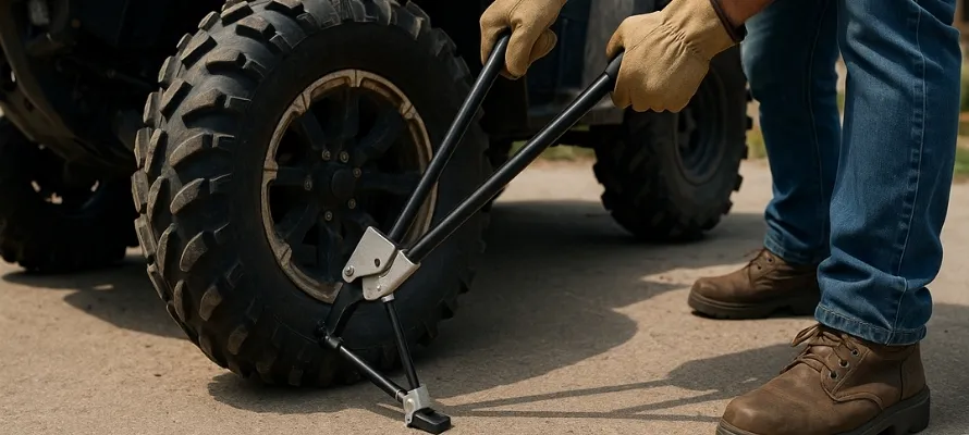 how to break bead on an ATV tire