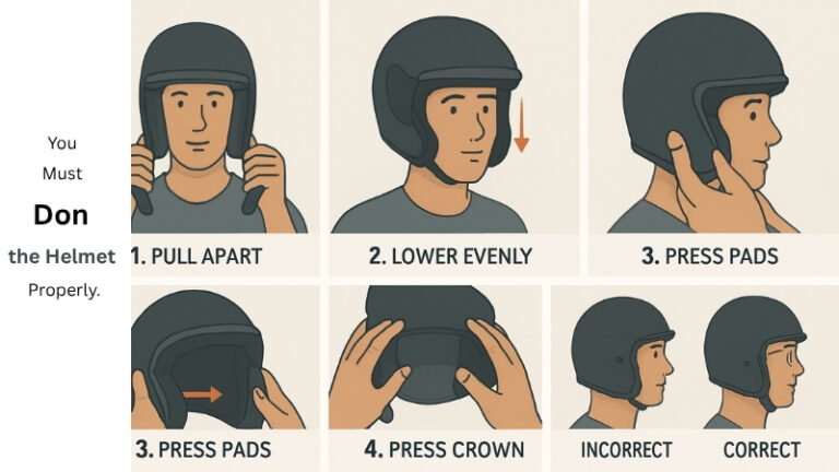 Using Helmet Learn How to Put on an ATV Helmet in 6 Simple Steps