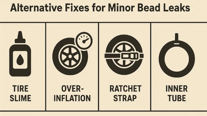 Alternative fixes for minor bead leaks