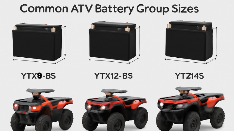 Common ATV Battery Group Sizes