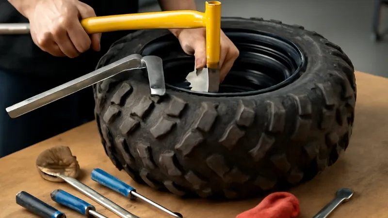 breaking ATV tire bead