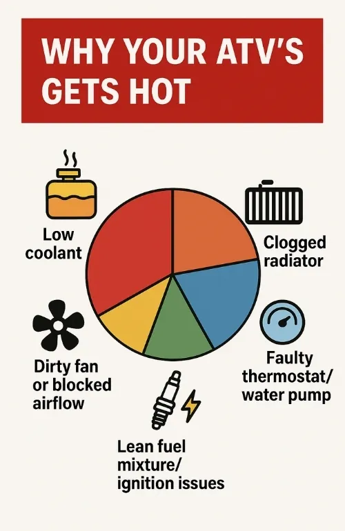 causes of ATV overheaating