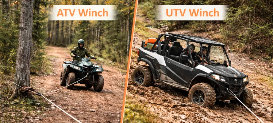 ATV vs UTV winches
