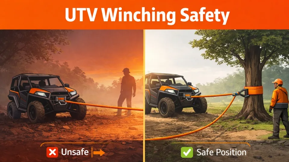 common UTV winching mistakes