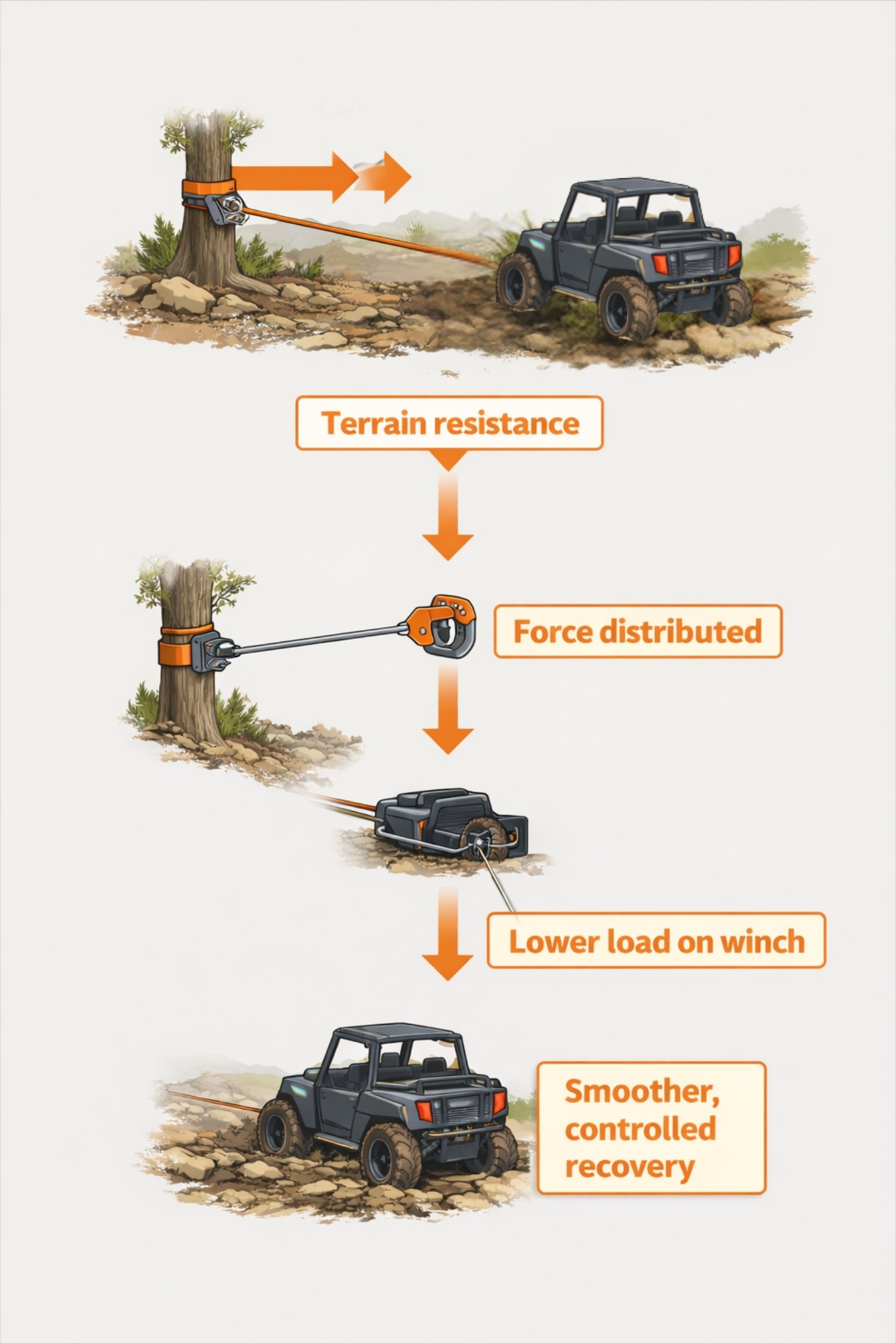 mechanical advantage snatch block diagram